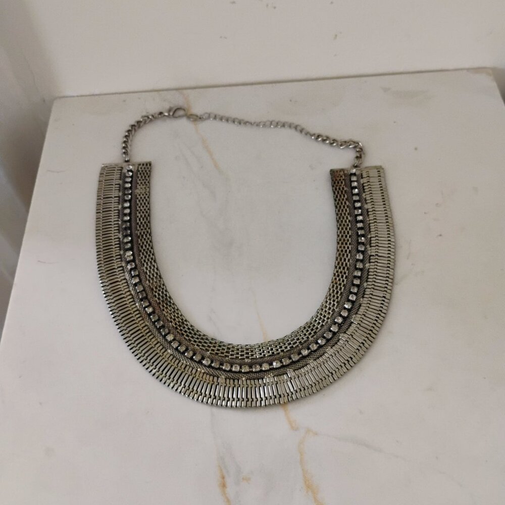 Gold Rhinestone Necklace - Picture 2 of 2